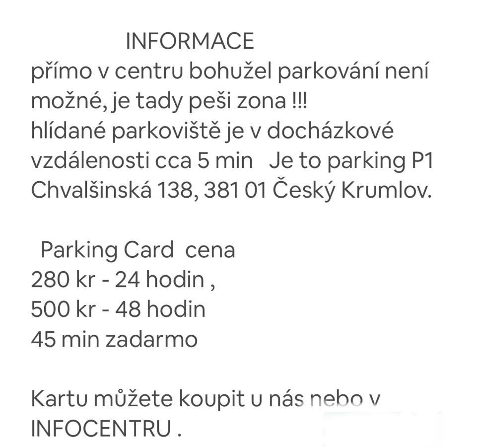 Apartman Galant Český Krumlov Exterior foto